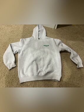 White Fox Vol.3 Oversized Hoodie Gray Green Graphic M/L